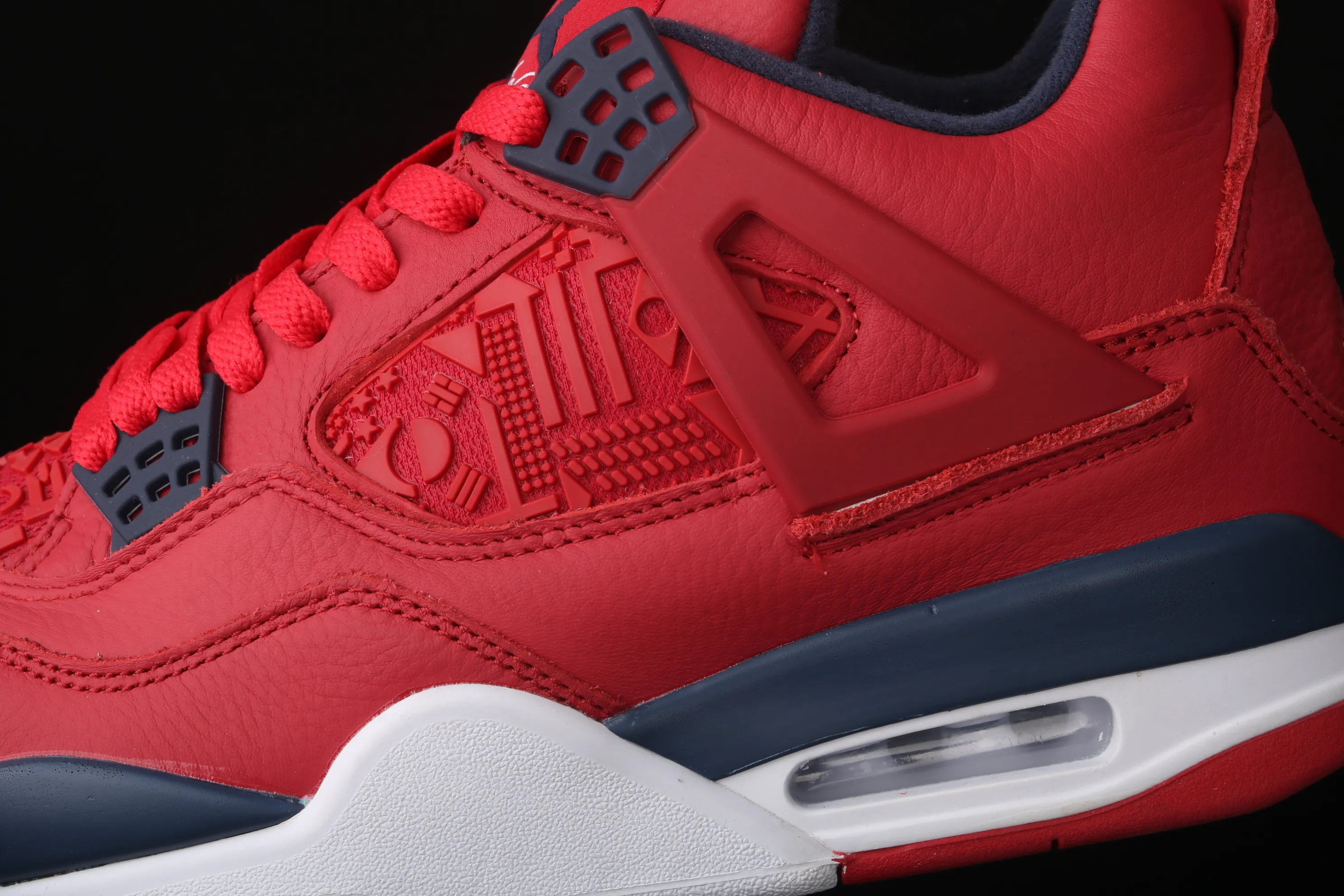 All categories Air Jordan Jordan series basketball shoes Air Jordan 4 Air Jordan 4 SE "FIBA" AJ4 Joe 4 World Cup League full head layer bright red basketball shoes CL1184-617